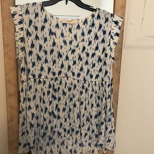 Ba&sh printed blouse sz small